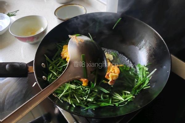 韭菜炒鸡蛋的做法图解6