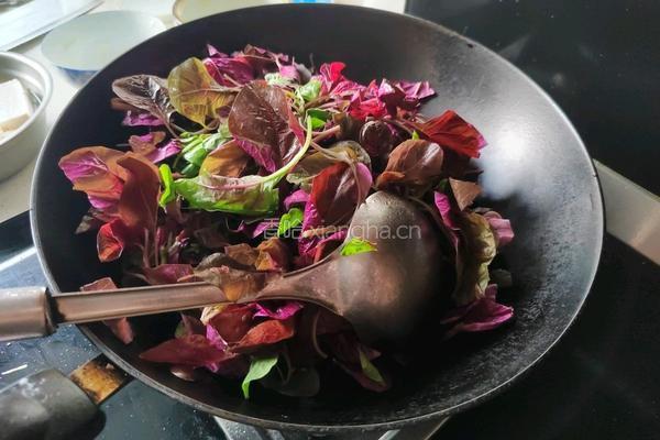 蒜瓣炒苋菜的做法图解3