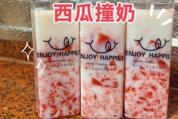 西瓜撞奶的做法图解7