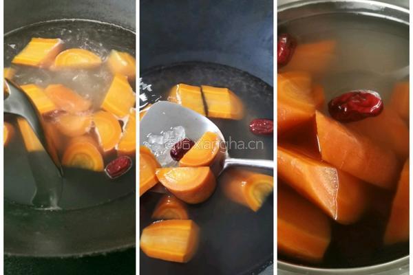 胡萝卜红枣汤的做法图解3