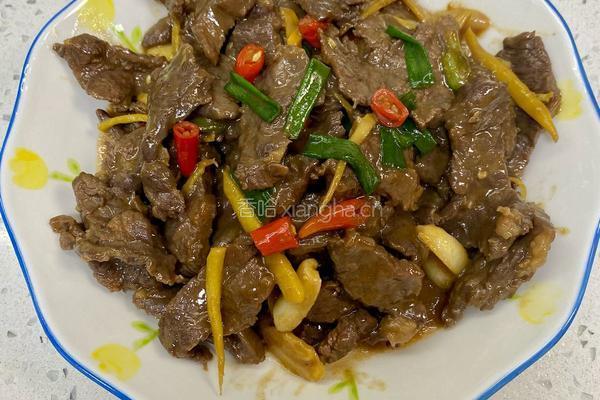 小炒黄牛肉的做法图解6