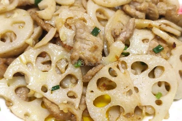 莲藕炒肉片的做法图解7