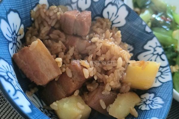 红烧肉焖米饭的做法图解16
