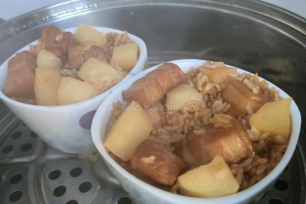 红烧肉焖米饭的做法图解13