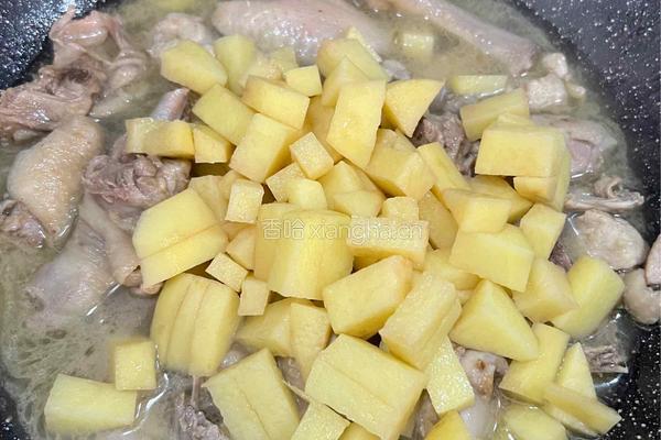 土豆炒鸡肉的做法图解5