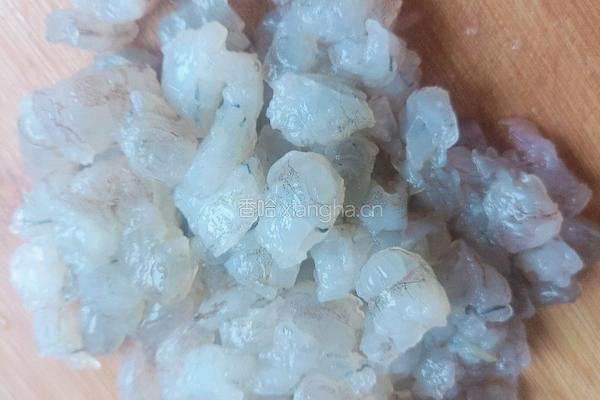 虾泥酿油条的做法图解2