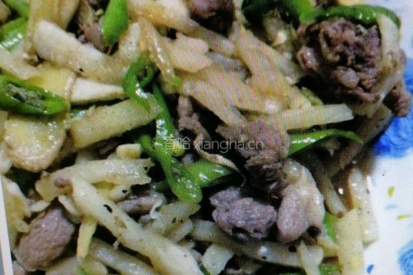 凉薯丝炒鸭子