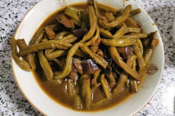 炖茄子豆角的做法图解7