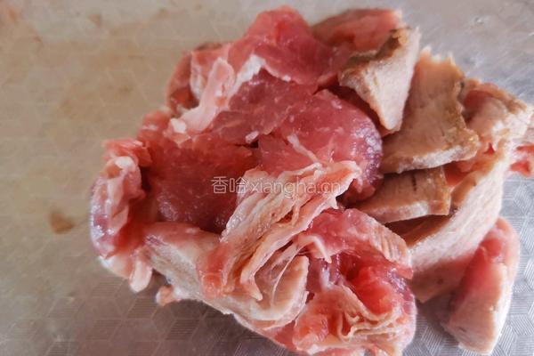 角瓜炒肉片的做法图解1