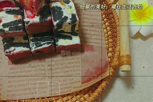 奥利奥草莓雪花酥的做法图解14