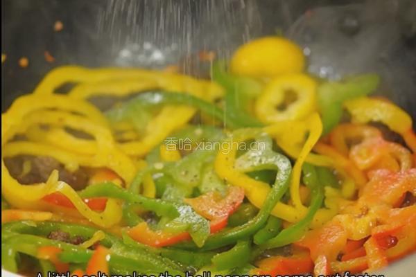 黑松露彩椒牛肉炒饭的做法图解5
