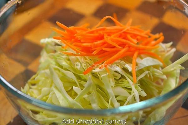 黑松露包菜虾饼的做法图解2