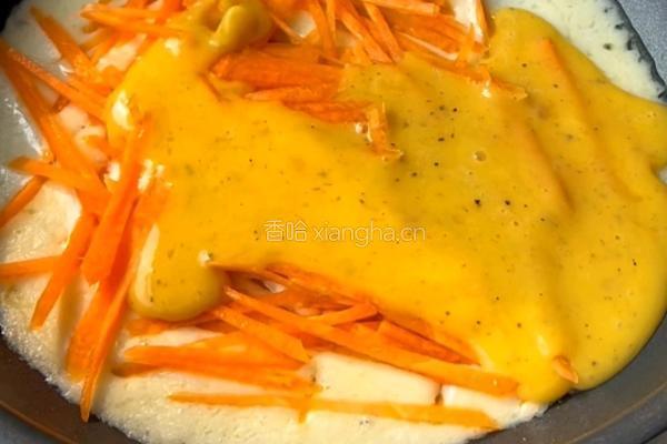 黑松露口蘑菠菜蛋饼的做法图解6