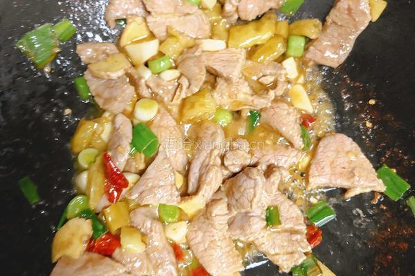 小炒牛肉的做法图解5