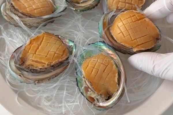 蒜蓉粉丝蒸鲍鱼的做法图解5