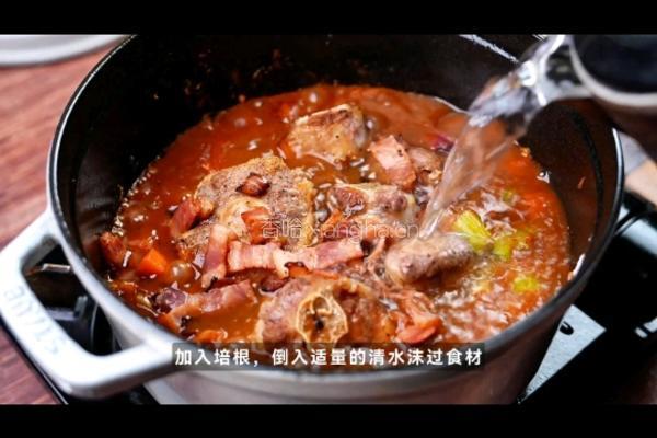 黑松露红酒炖牛尾的做法图解6