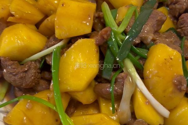 菠萝炒牛肉的做法图解7