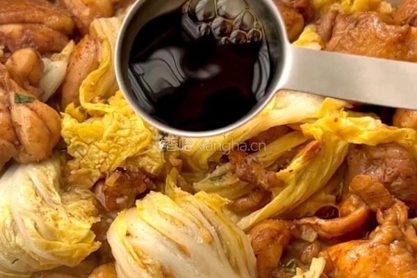 娃娃菜焖鸡的做法图解6