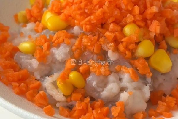 玉米虾饺的做法图解1