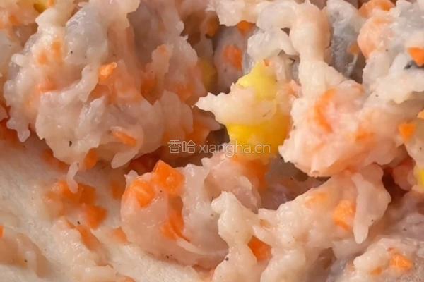 玉米虾饺的做法图解2