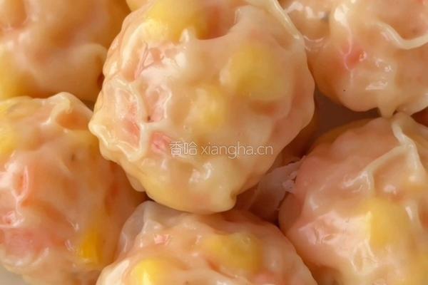 玉米虾饺的做法图解8