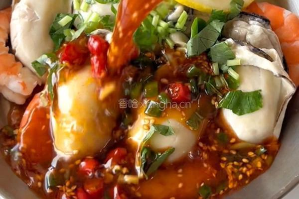 捞汁生蚝虾的做法图解8