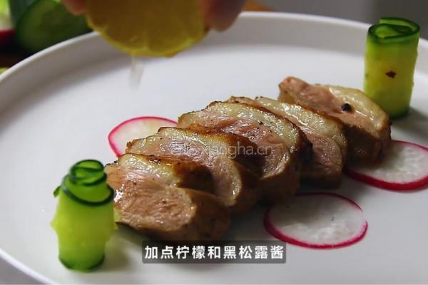 黑松露香煎嫩鸭胸的做法图解4