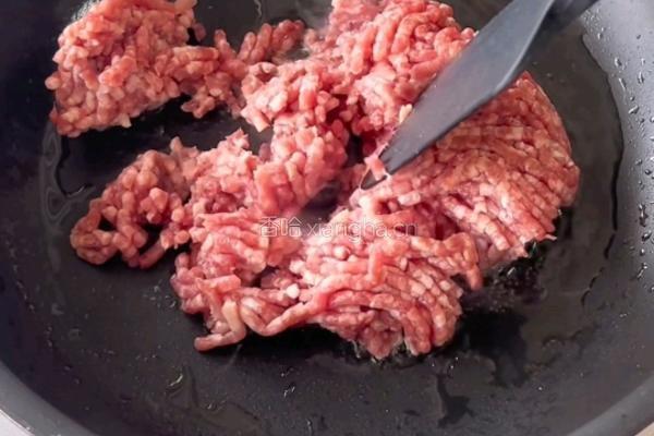 番茄肉酱面的做法图解3