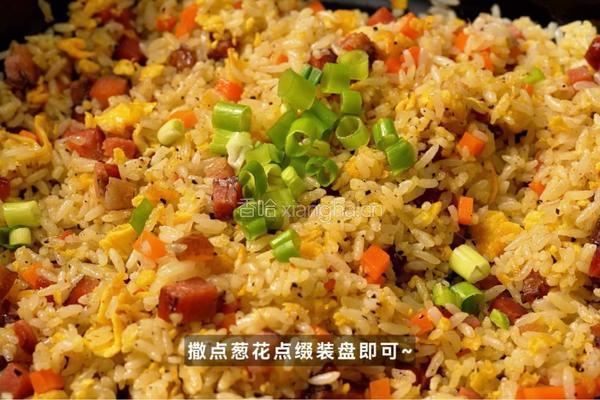 松露腊肉炒饭的做法图解5