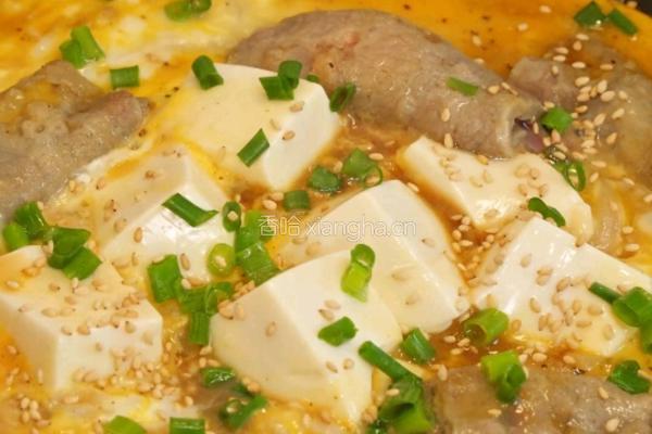 滑蛋牛肉豆腐饭的做法图解8