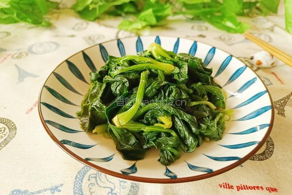蚝油菠菜的做法图解7