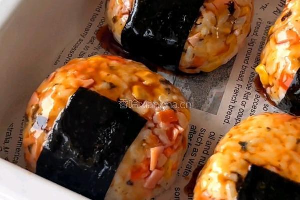 照烧芝士饭团的做法图解8