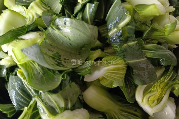 蚝油香菇青菜的做法图解3