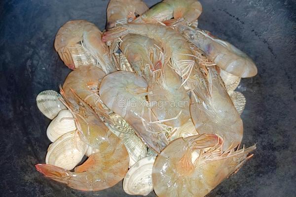 干焗虾和花甲的做法图解5