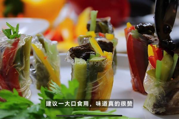 黑松露牛肉春卷的做法图解4