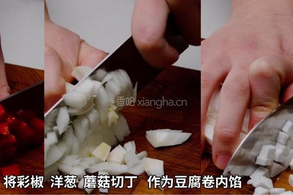 加拿大北极虾豆腐卷的做法图解3