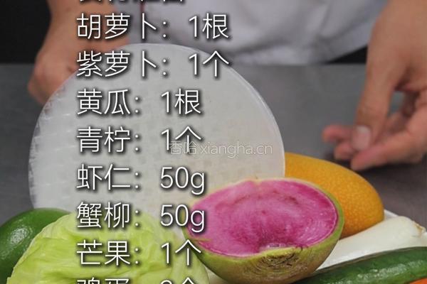 鲜虾什锦春卷的做法图解1