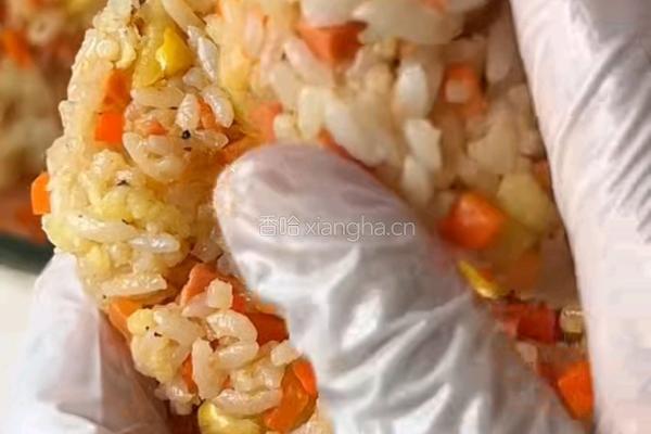 黑松露芝士饭团的做法图解4