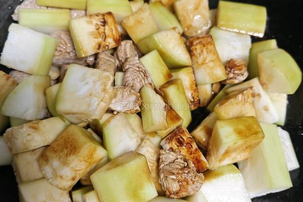 瓠子烧肉的做法图解4