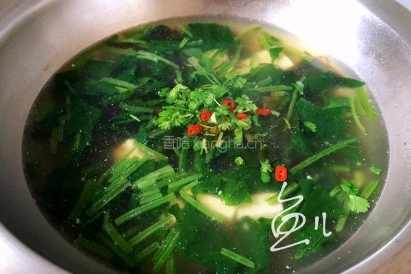 菠菜豆腐汤的做法图解15