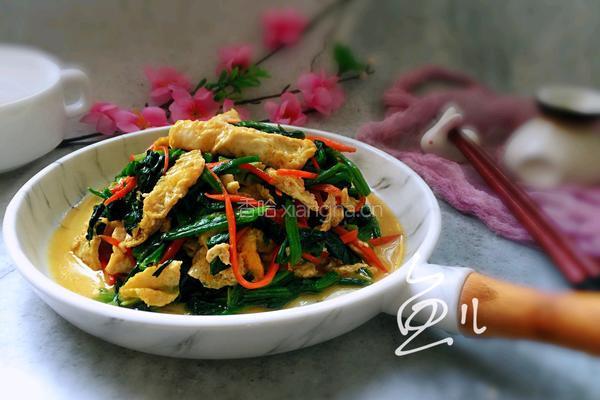 鸡蛋炒菠菜