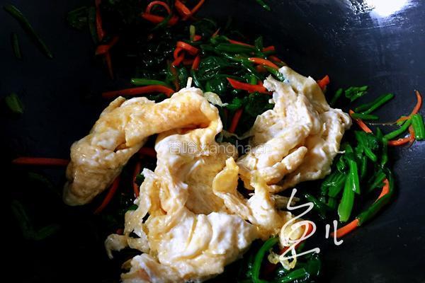 鸡蛋炒菠菜的做法图解14