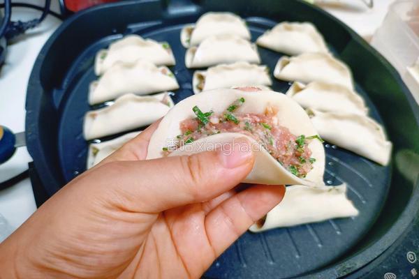 香葱鲜肉锅贴的做法图解4