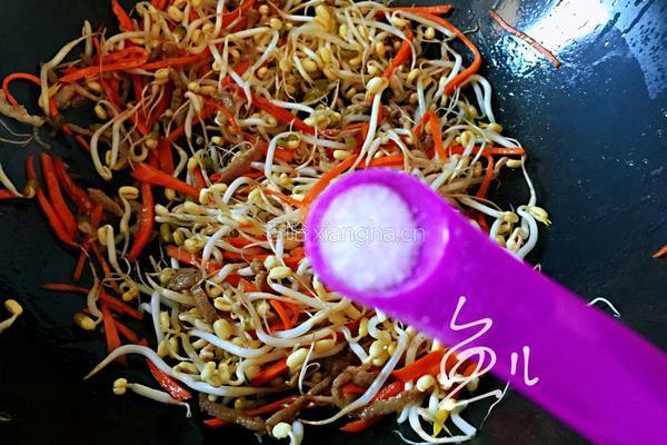 豆芽炒韭菜的做法图解12