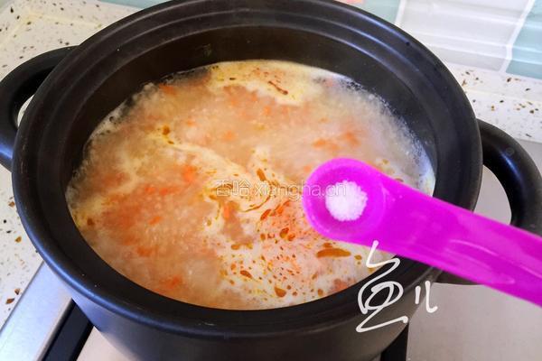 胡萝卜小米粥的做法图解14