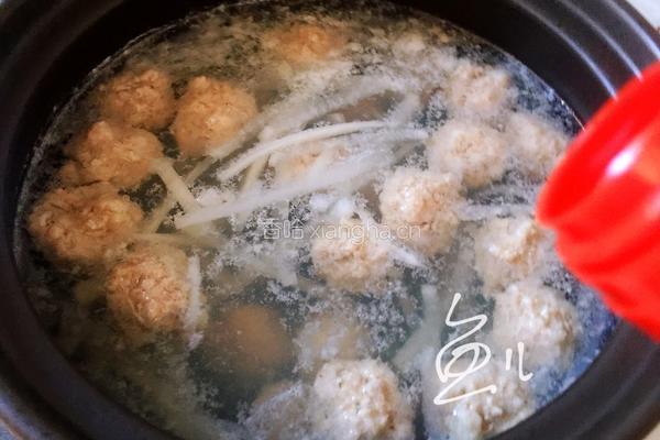 萝卜丸子汤的做法图解16