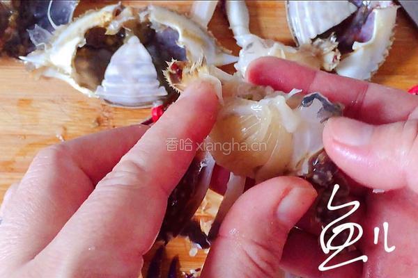 香辣梭子蟹的做法图解4