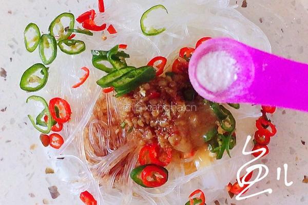 蒜蓉粉丝蒸金针菇的做法图解10