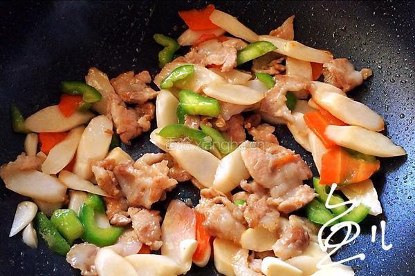 山药炒肉片的做法图解15