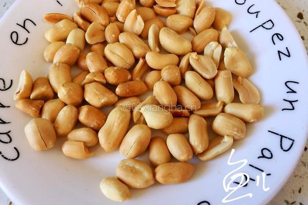 菠菜拌花生米的做法图解3